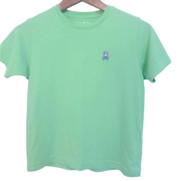 Psycho Bunny Mint Green Embroidered Logo Short Sleeve Crewneck T-Shirt - Picture 1 of 9